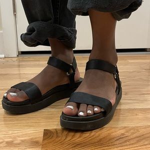ASOS women’s black casual sandals